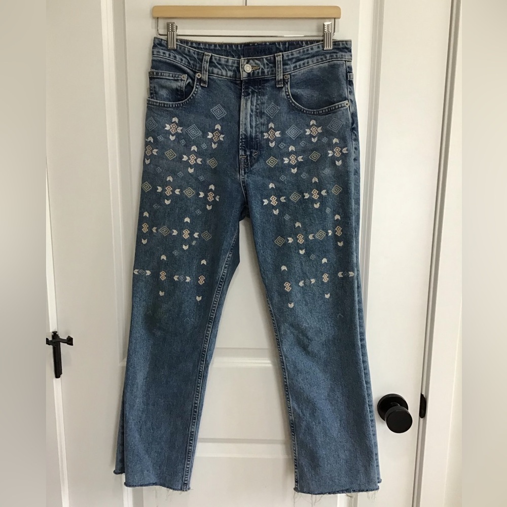 Lucky Brand Aztek Embroidered Jeans 28 Lucky Brand‎ Aztek Embroidered Jeans 28